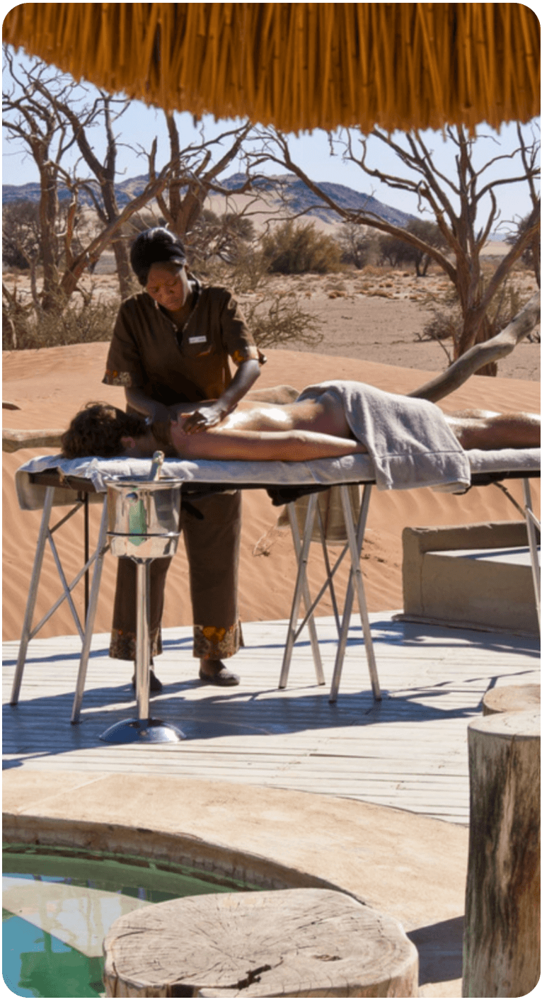 Wellness auf Safari